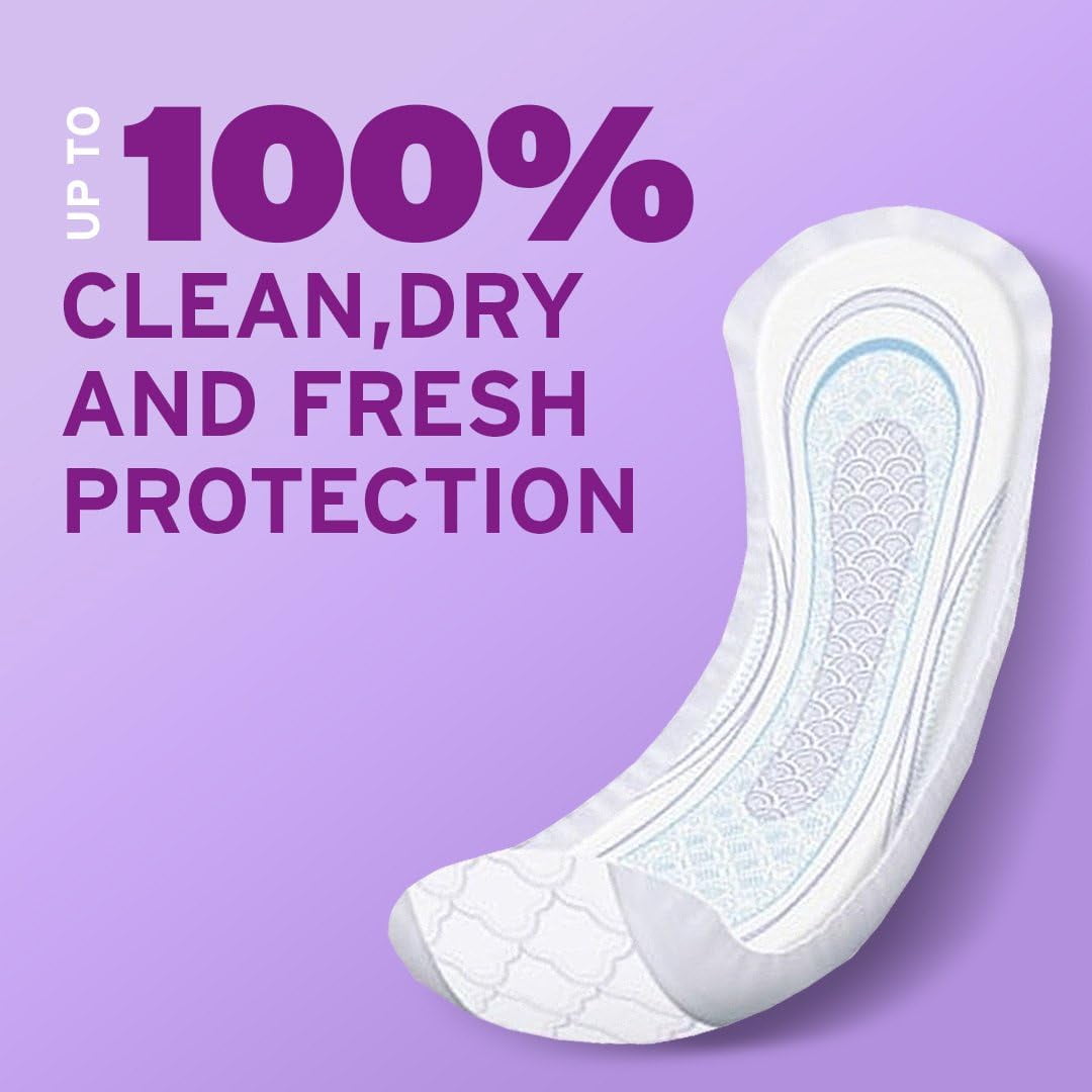 Poise Incontinence Pads for Women, Ultra Absorbency, 7-Drop, Long, 78 Count