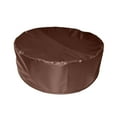 thumbnail image 3 of Cubierta de piscina redonda, cubierta protectora para arenero, diseño elástico impermeable. café 122x30cm, 3 of 9
