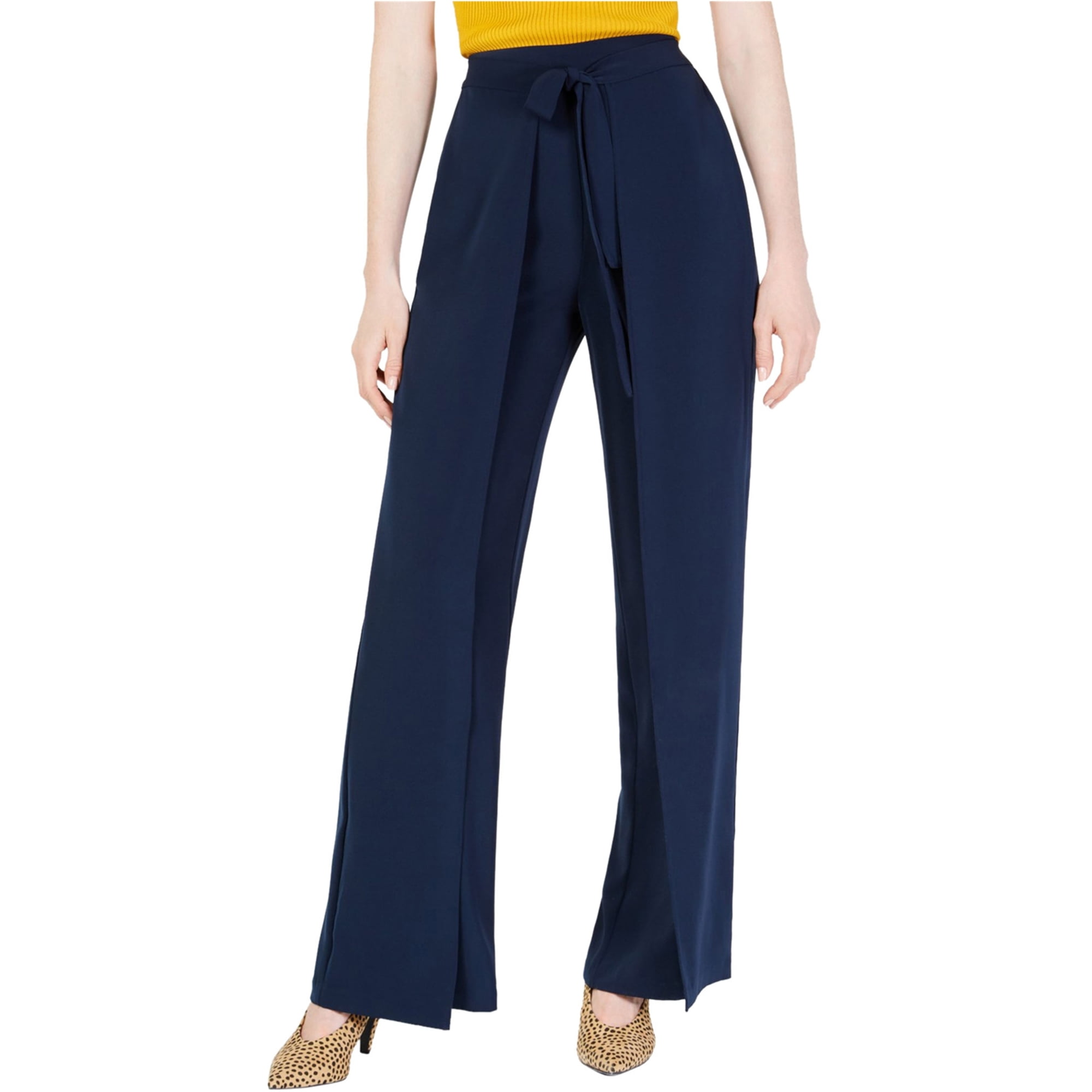 Bar Iii Womens Tie-Front Casual Wide 