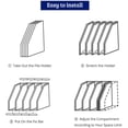 thumbnail image 4 of Binder Organizer for Desk, Large Capacity Sturdy Plastic Desktop Accessories for Home and Office Storage, 4 of 6