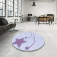 thumbnail image 4 of Ahgly Company Machine Washable Indoor Rectangle Transitional Lavender Blue Area Rugs, 7' x 9', 4 of 7