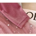 thumbnail image 4 of HuaAngel Girls Lace Velvet Ruffle Collar Mesh Long Sleeve Dress X206 Sizes 5-12, 4 of 6