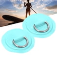 thumbnail image 1 of D-Ring Pad, 2pcs Deck Accessories PVC D Patch Long Service Life Reusable  for PVC Inflatable Boat Kayak Canoe for Roof Racks Trailers Ground Sheets Yellow,Blue,Red,Emerald, 1 of 7