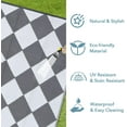 thumbnail image 4 of Memoryfield Outdoor Rug 8'x10' Waterproof, Reversible Lightweight Plastic Outside Carpet for Deck Balcony Porch Decor, Gray and White, 4 of 8