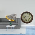thumbnail image 2 of Manta de punto a rayas, suave y cálida, estilo rústico, ideal para decorar el hogar. Perfecta para dormitorio, sofá, cama, silla o como reloj de pared, 2 of 7