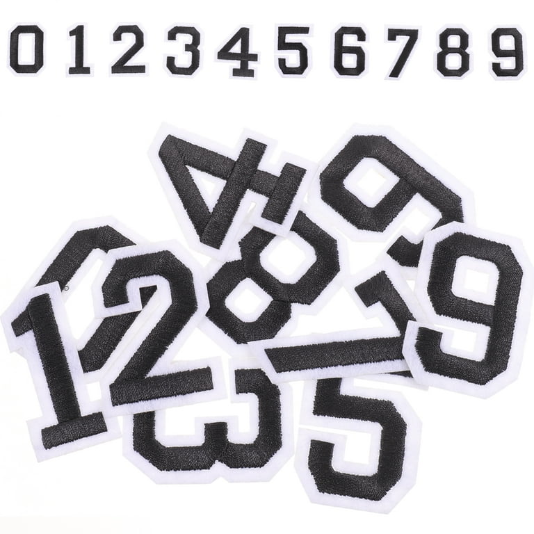 2 Sets of Self Adhesive Numbers Sticker T-Shirt Numbers Stickers Football  Sports Shirt Numbers Stickers