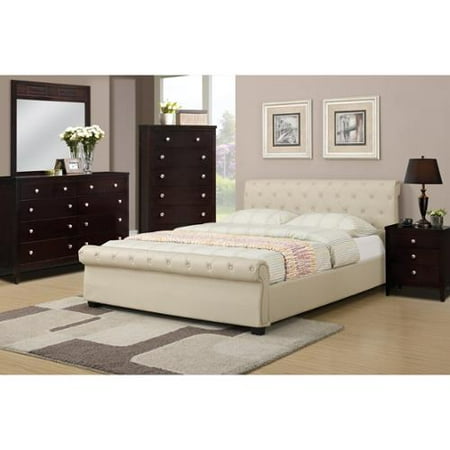 Poundex Galanta 4 Piece Bedroom Set With Matching