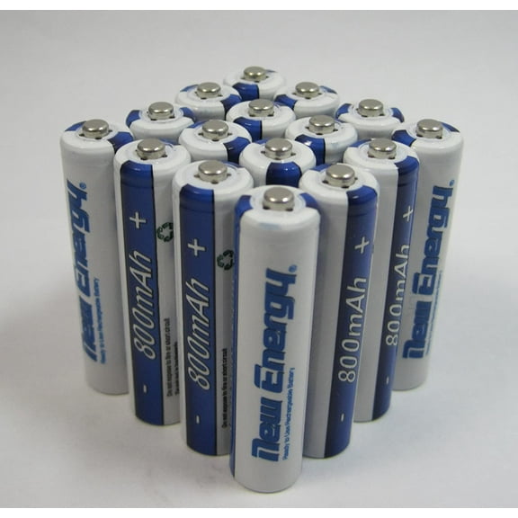 16 Batteries Rechargeable AAA NiMH 800mAh 1.2V 1500 Cycles Battery New Energy