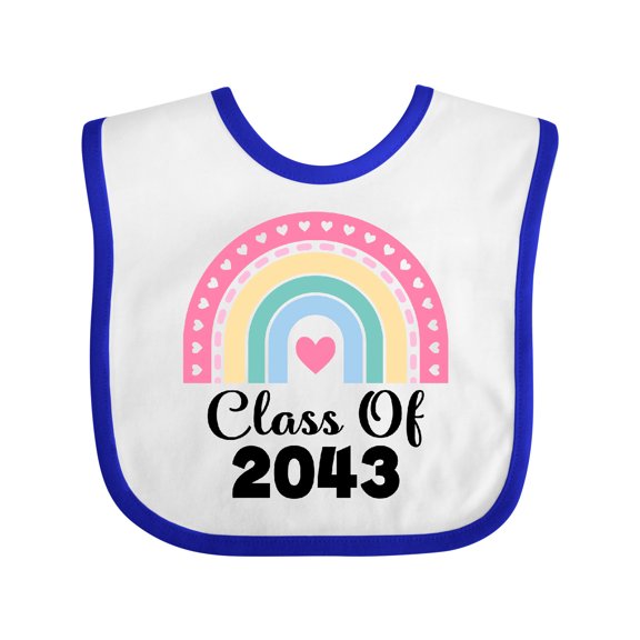 Inktastic Class of 2043 Girls Rainbow Girls Baby Bib