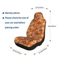 thumbnail image 3 of Uemuo Hippie Flower Pattern Car Seat Covers for Front Seats Waterproof Seat Covers for Cars, Universal Auto Front Seats Protector Fits for Car-2 PCS, 3 of 6