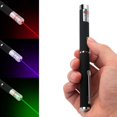 thumbnail image 2 of Green Blue-violet Red Laser Sight Laser Light 532nm 405nm 650nm High Device Lazer Pen 2*AAA Battery Powered Max output power 4mw 4mw Green, 2 of 6