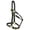 Black, variant on Valhoma 3360-RE-M BACS Halter, Red - 800-1100 lbs - Medium