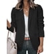 thumbnail image 1 of Chaquetas de manga larga para trabajo de oficina con frente abierto informal para mujer Blazer con bolsillos, 1 of 2