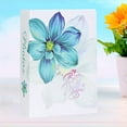 thumbnail image 2 of MasteelfCA 4D Photo Album Insert Page Photo Storage Album Beautiful Photo Album for Girl (Blue), 2 of 8