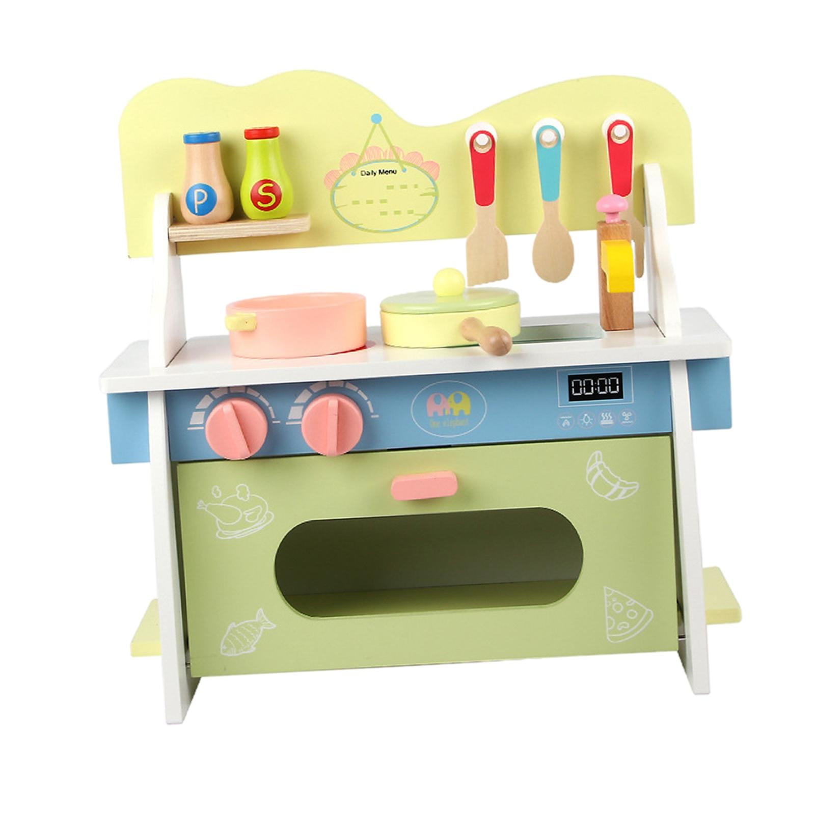 Stovetop Play Kitchen Utensils Toy with Turning Knobs Pretend