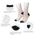 thumbnail image 3 of Cauagu Glitter Light Pearl Print Crew Socks for Women and Men,Adult Athletic Running Socks 1-Pair Sports Socks Work Gear Socks with Moisture Wicking, 3 of 6