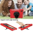 thumbnail image 6 of Dteck with Shoulder Strap Case for iPad mini 6th Generation 8.3-inch, Heavy Duty Rugged Shockproof Case with Adjustable Hand Strap,Rotating Kickstand Rubber Cover,Red, 6 of 7