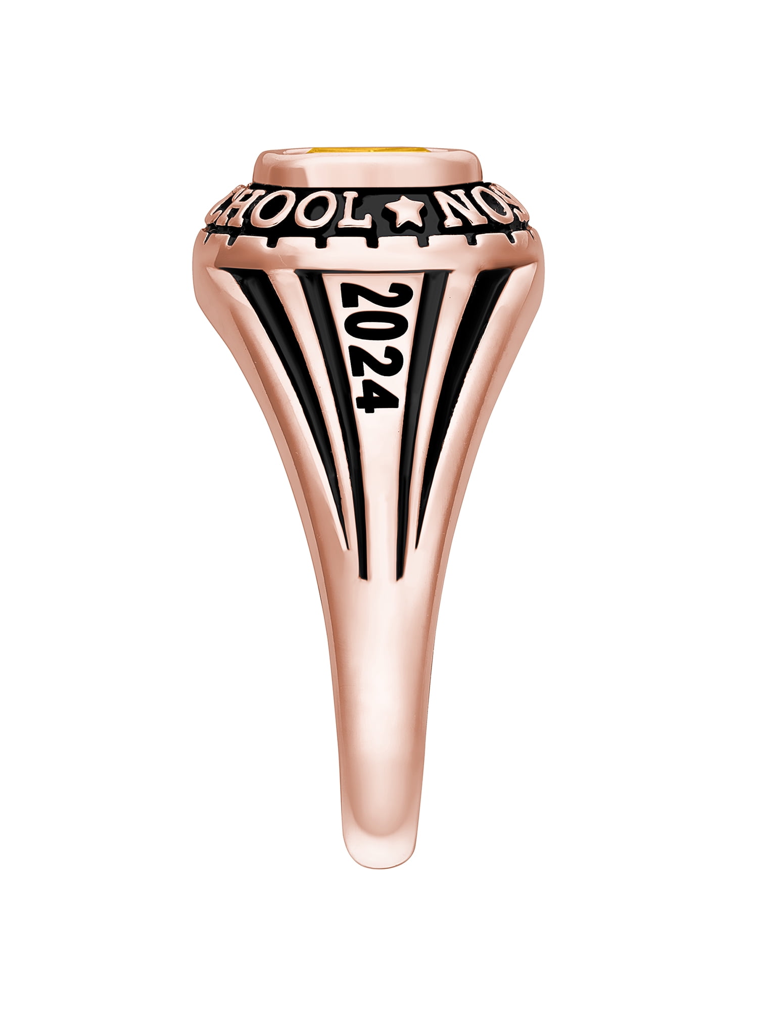 Order Now for 2025 Graduation, Freestyle Women's Gold Over Celebrium Classic Class Ring, Personalized, High School or College Graduation