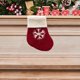 thumbnail image 1 of Fiudx Artículos en oferta con ofertas flash Adornos navideños para fiestas, medias de lana con forma de copo de nieve, suministros para árboles de Navidad, bolsa de regalo, colgante, 1 of 6
