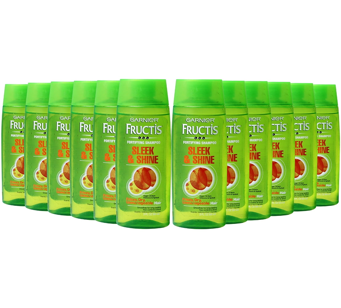 Garnier Fructis Sleek & Shine Shampoo, 3 Ounce Travel Size (Pack of 12