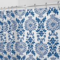 thumbnail image 2 of Interdesign 40424 Rideau de Douche en Tissu Damassé 72 x 72 Po&44; Bleu Marine, 2 of 5