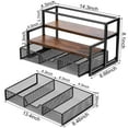 thumbnail image 4 of Wetheny Coffee Syrup Organizer for Coffee Bar, 3-Tier Coffee Station Organizer with K Cup Storage Basket for Countertop, Coffee Pod Organizer Coffee Accessories and Organizer, 4 of 8