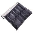thumbnail image 1 of Organizador de almacenamiento de zapatos debajo de la cama, caja de tela plegable para zapatos con cubierta transparente, bolsa de almacenamiento con ventana transparente, 1 of 7