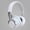 White, variant on Wireless Bluetooth Headphones with Colorful LED Lights, Built-in Mic, Light Weight, Foldable, 24H Playtime, Wired HiFi Stereo Headphones for Home Office/PC/Mobile Phone/Adult(White)