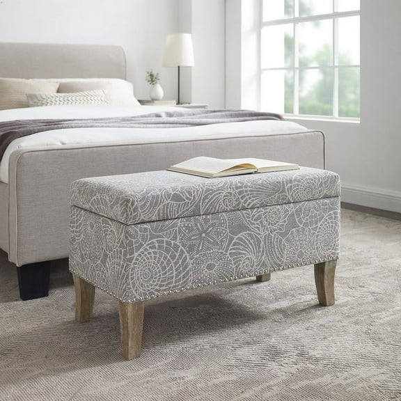 Linon Stephanie Storage Ottoman, Multiple Colors