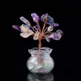 thumbnail image 1 of Quartz Natural Gemstone Crystal Money Tree Good Luck Prosperity Feng Shui Tree, 1 of 4