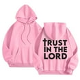 thumbnail image 4 of SIYUDAN Hoodies For Women Trust in the Lord Hoodies Letter Print Sweatshirt Oversized Womens Pullover Fall Womens Clothes Streetwear Clothes, 4 of 4