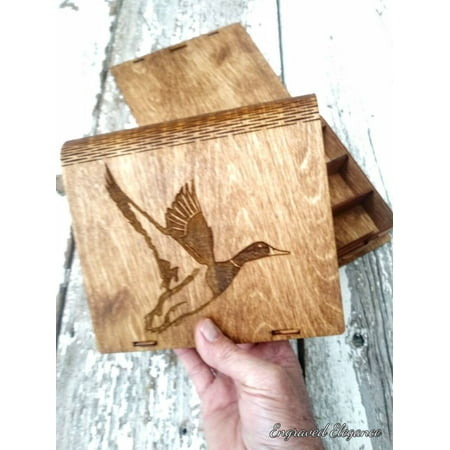 

Personalized Duck Call Box | Custom Duck Hunter Storage Box | Goose Hunting Gear | Valentines Day | Gift for Groomsmen Dad Son Grandpa