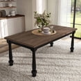 thumbnail image 5 of Furniture of America Millers 78" Solid Wood Rectangle Indoor Dining Table, Black, 5 of 10
