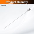 thumbnail image 3 of 10pcs Dispensing Needles 22 Gauge 4 Inch Stainless Steel Blunt Tip Luer Connector for Refilling Glue Oil Thick Liquids Ink Lab Use, Silver, 3 of 6