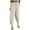 White, variant on Inleife Women's Solid Color Pocket Cotton Linen Casual Loose Long Pants White M