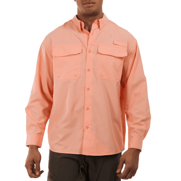Realtree Men's Salmon Small Long Sleeve Guide Shirt