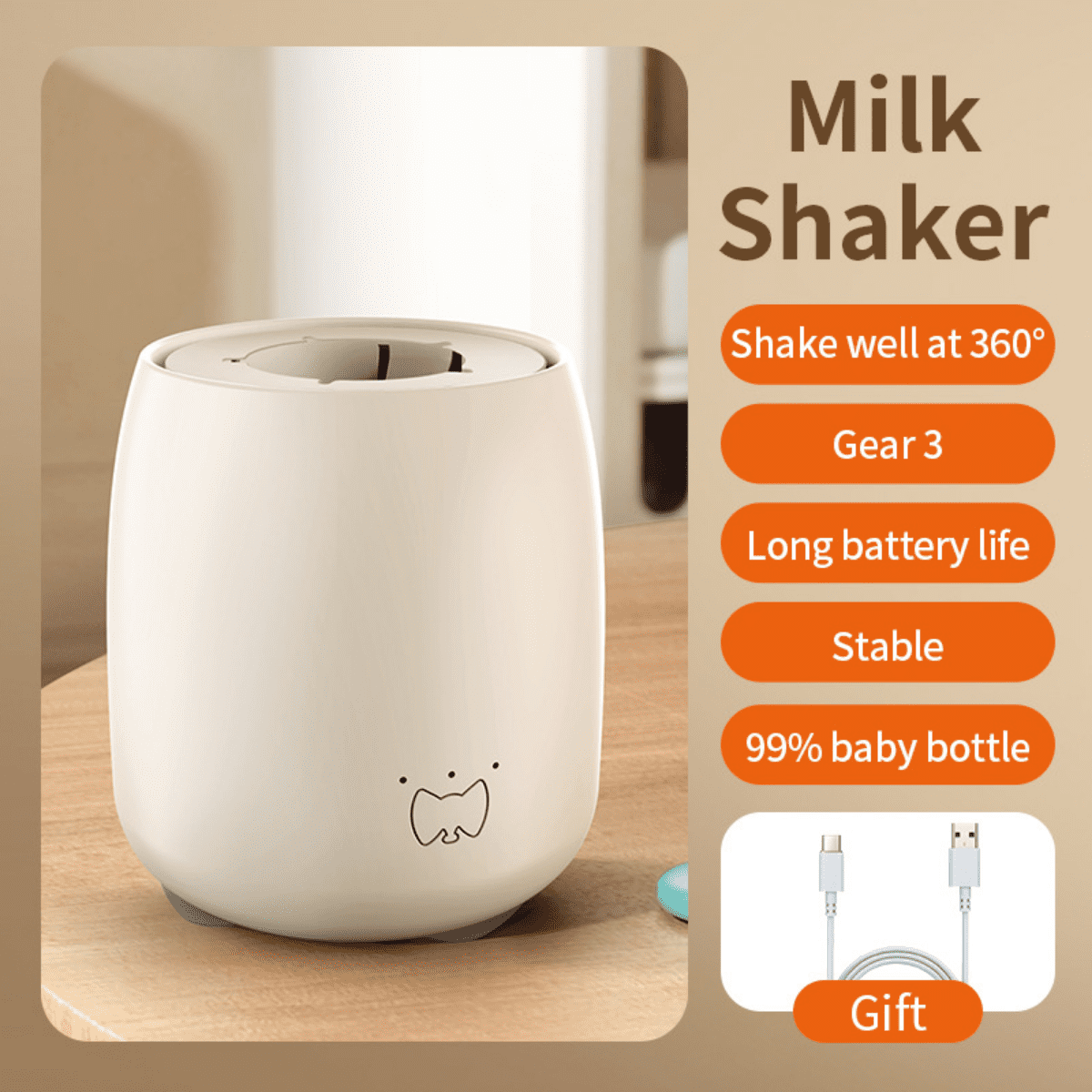 Smart Electric Milk Shake Maker Baby Infant Mixer Three Speed Adjustable Home Use Bottle Self Wholesale Mother And Baby Appliances