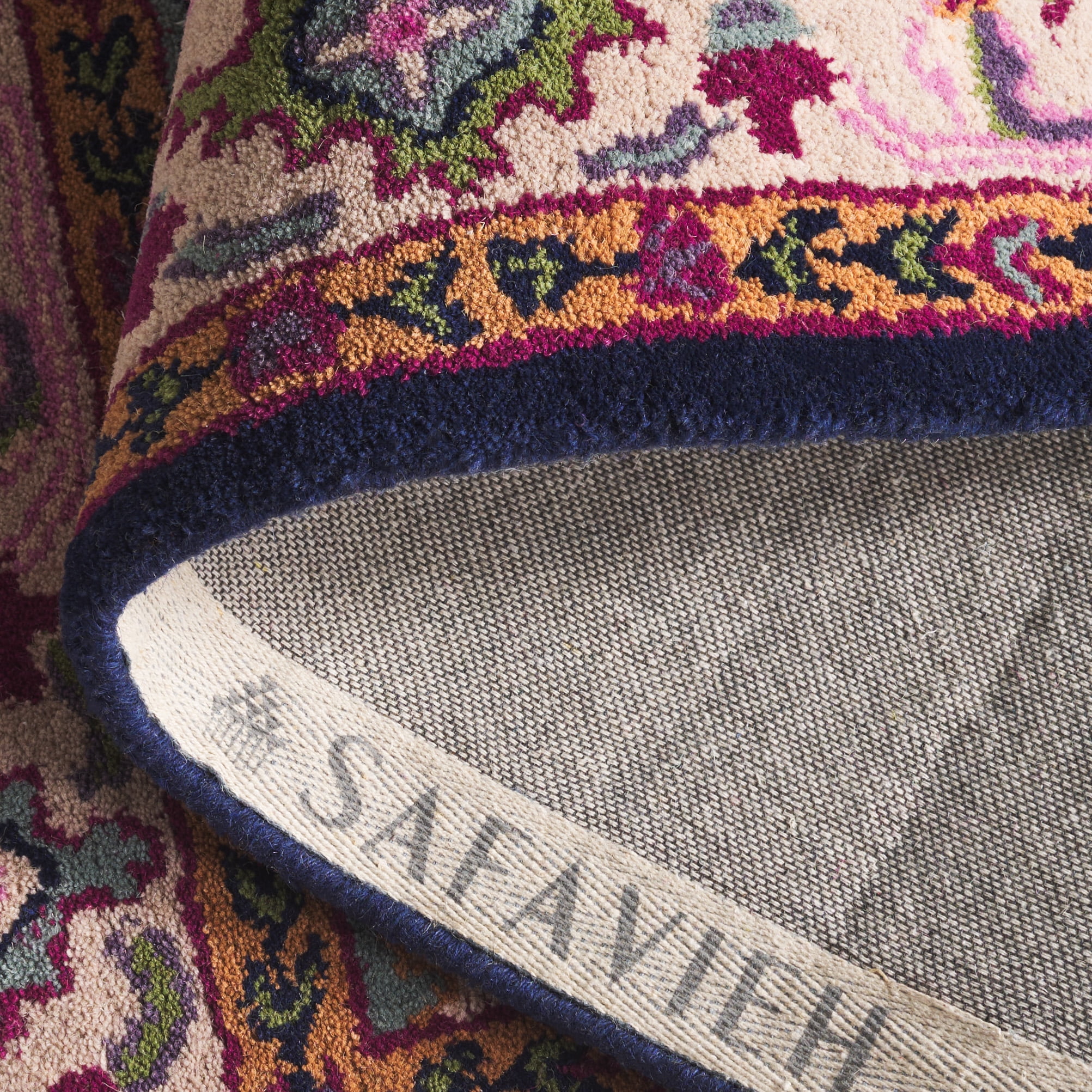 SAFAVIEH Bellagio Charlton Oriental Wool Area Rug, Ivory/Pink, 10' x 14'