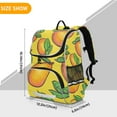 thumbnail image 4 of Yellow Mangos Backpack Big Laptop Backpack Casual Daypack Quilted Large Capacity Large Bookbags, 4 of 7