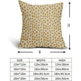 thumbnail image 3 of Mustard Yellow Cream Pillow Covers 20x20 Set of 2 Boho Design Polka Dot Throw Pillows Modern Brush Strokes Print Decorative Pillowcase Square Cushion Cover Linen Case for Sofa Couch Bed, 3 of 6