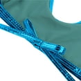 thumbnail image 6 of TiaoBug Women's Two Pieces Bikini Swimwear Halter Lace-up Tops with Briefs Sky Blue M, 6 of 6