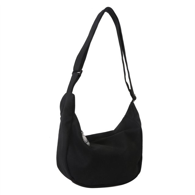 Bolsa Harajuku Hobo Bag Casual Zipper Ladies Bag de mensajero de tela suave para adolescente Likrtyny Para Estrenar