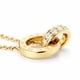 thumbnail image 3 of MOON & SELF Collar Cronos & Luz Laminado Oro 18k con Zirconias AAA, 3 of 5