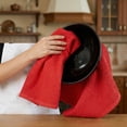 thumbnail image 7 of REGALWOVEN 2 Pack Solid Color Cotton Kitchen Towels, 100% Pure Cotton Soft Absorbent Dish Towels Red 25" x 15", 7 of 7
