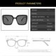 thumbnail image 4 of Gafas de sol Gafas cuadradas Ojos de gato Gafas de sol coloridas Gafas de sol versátiles uv400, 4 of 4