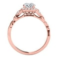 thumbnail image 4 of Aonejewelry 0.75 Ct. Ttw Finely Detailed Wedding Engagement Diamond Ring In 10k Solid Rose Gold, 4 of 4