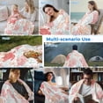 thumbnail image 5 of Red Orange Coastal Cooling Blanket,Lightweight Breathable Summer Throw Blanket with Double Sided Cold Effect,Sea Turtle Nautical Coral Summer Beach Picnic Blankets Bed Sheet for Hot Sleepers 60"x80", 5 of 8