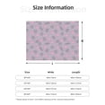 thumbnail image 5 of Uemuo Flamingo Printed Throw Blanket for Couch, Fluffy Fuzzy Blankets for Bed, Sofa, Cozy Flannel Faux Fur Blanket-, 5 of 6