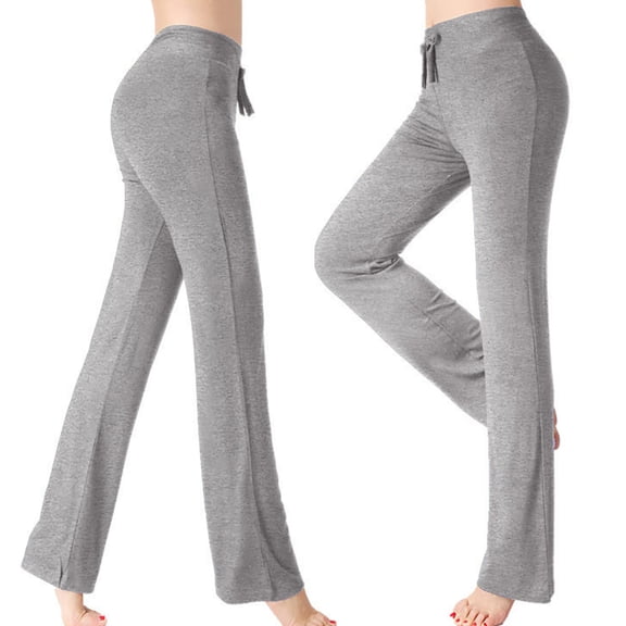 Yoga Pants Women Bootcut High Waisted Wide Leg Leggings Workout Loose Lounge Sweatpants Baggy Gym Compression Joggers Plus Size
