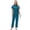 Blue, variant on Women 2 Piece Satin Pajama Set, Collared Short Sleeve Button Down Shirt Elastic Waist Straight Leg Pants Silky Loungewear Sleepwear Red M(M)
